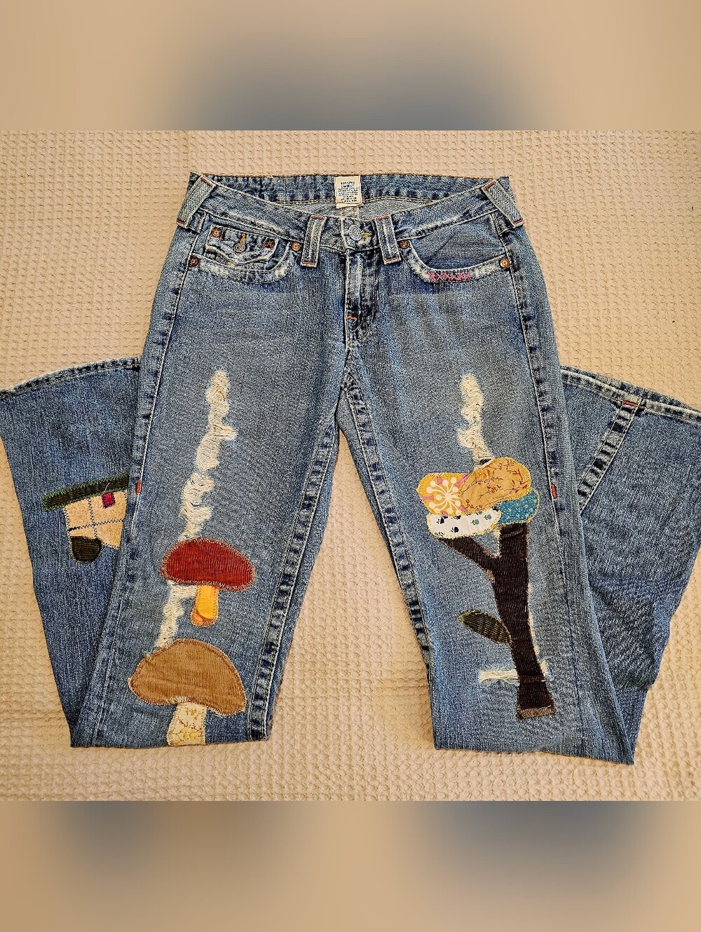 TRUE RELIGION ASHBURY PATCHWORK JEANS – SIZE 29 | RARE Y2K BOHO